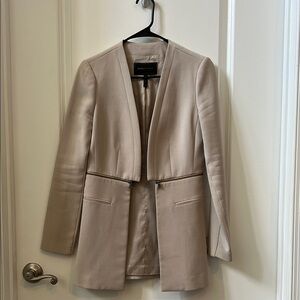 BCBGMaxAzria Cream Blazer Modern Minimalist Design